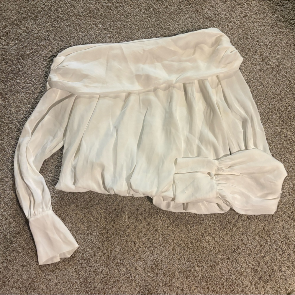 Free People Off-Shoulder White Blouse